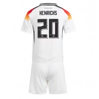 Camiseta Alemania Benjamin Henrichs #20 Primera Equipación para niños Eurocopa 2024 manga corta (+ pantalones cortos)